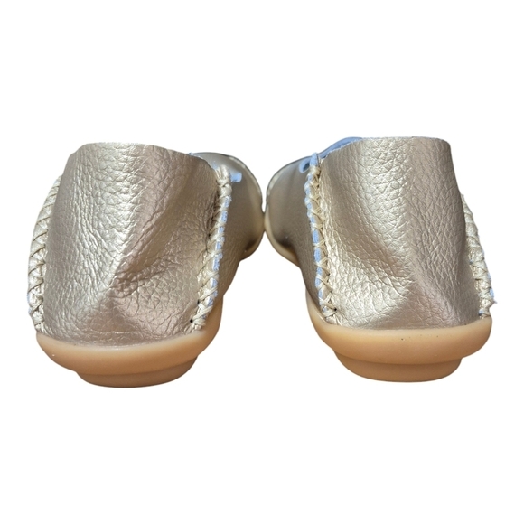 Judxsious Gold Soft Leather Loafers - Picture 5 of 6